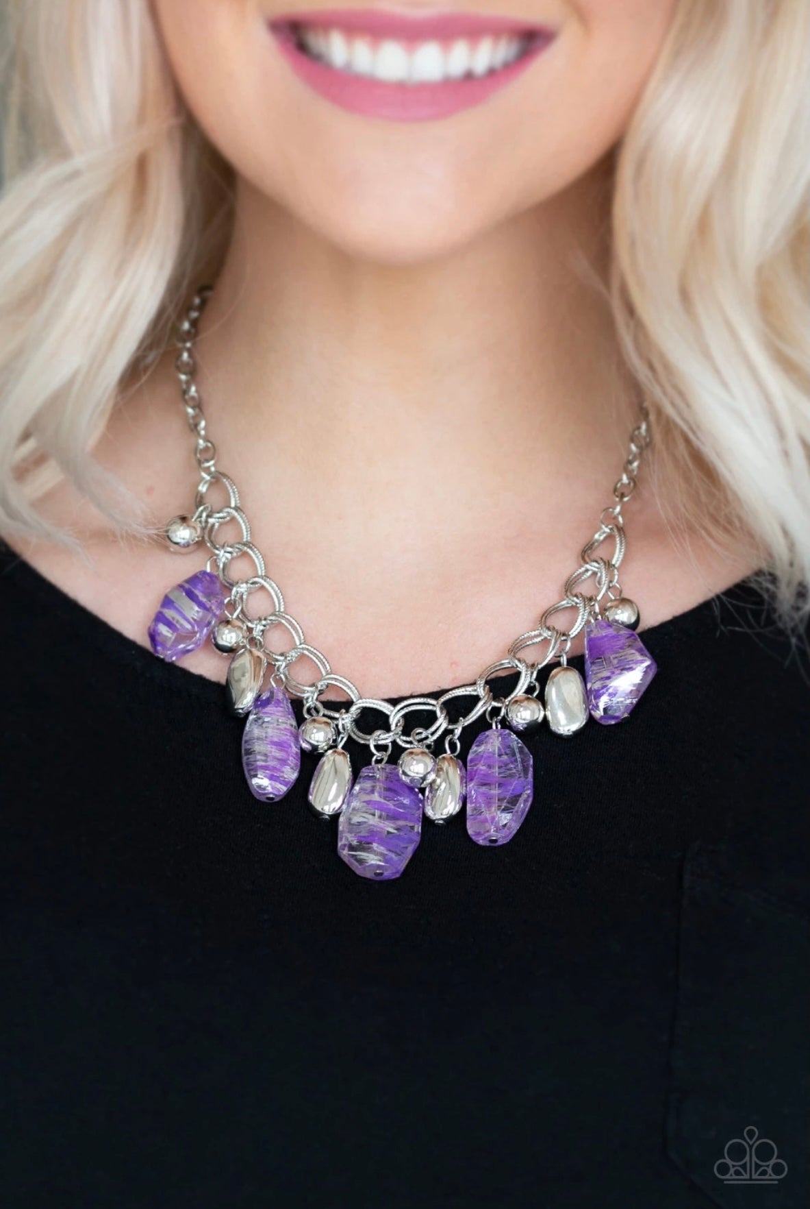 Chroma Drama - Purple - Paparazzi  Necklace