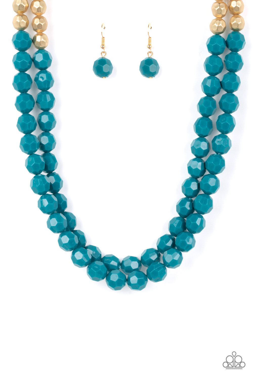 Greco Getaway - Blue Paparazzi Necklace and Grecian Glamour Blue Bracelet