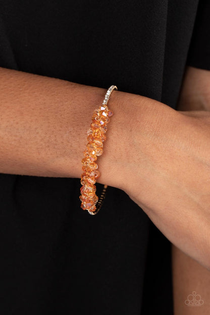Bubble-Bursting Bling - Gold Paparazzi Earrings and Baubly Personality Gold - Paparazzi Bracelet