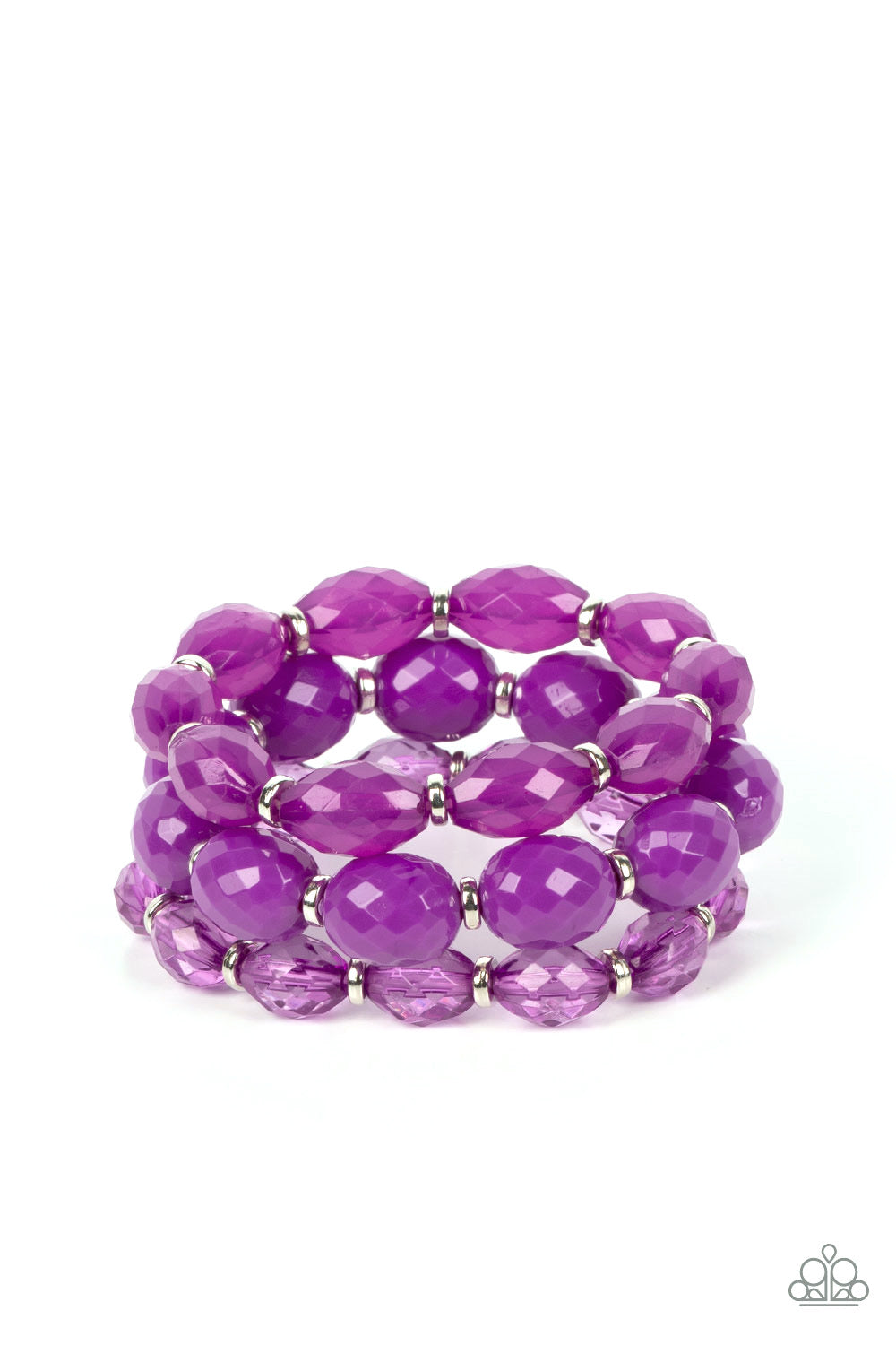 Tropical Hideaway - Purple Necklace and High Tide Hammock Purple Necklace and Bracelet Set