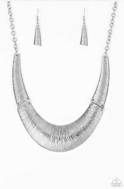Feast or Famine Silver Necklace