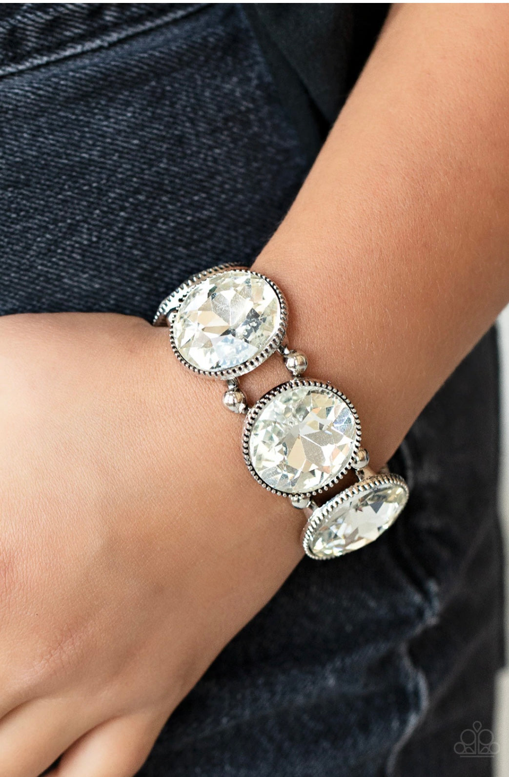 Powerhouse Hustle - White Paparazzi Bracelet (LOP)