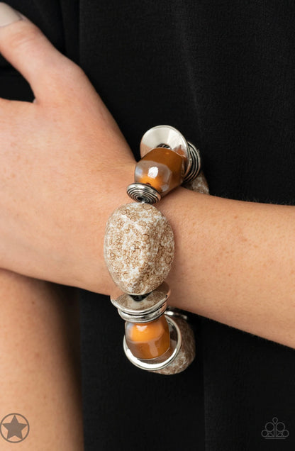 Glaze of Glory Brown - Paparazzi Bracelet (Blockbuster)