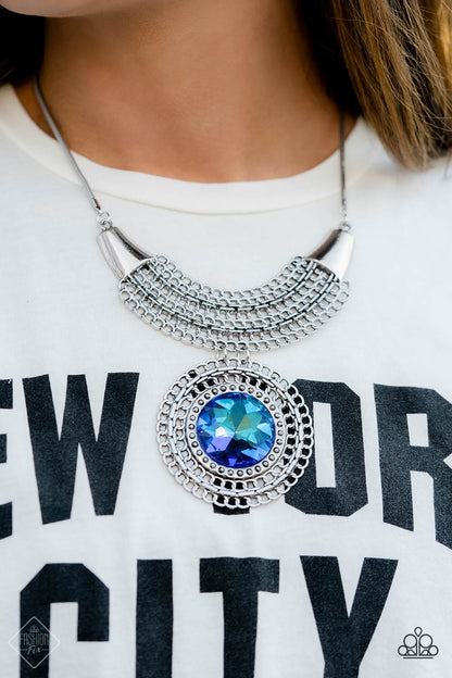 Excalibur Extravagance Blue - Necklace and Arthurian A-Lister Blue - Earrings (2022 December Fashion Fix)