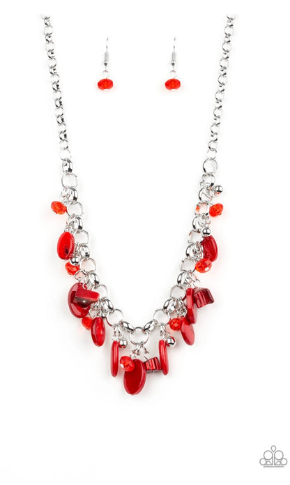 I Want To Sea The World - Red Necklace
