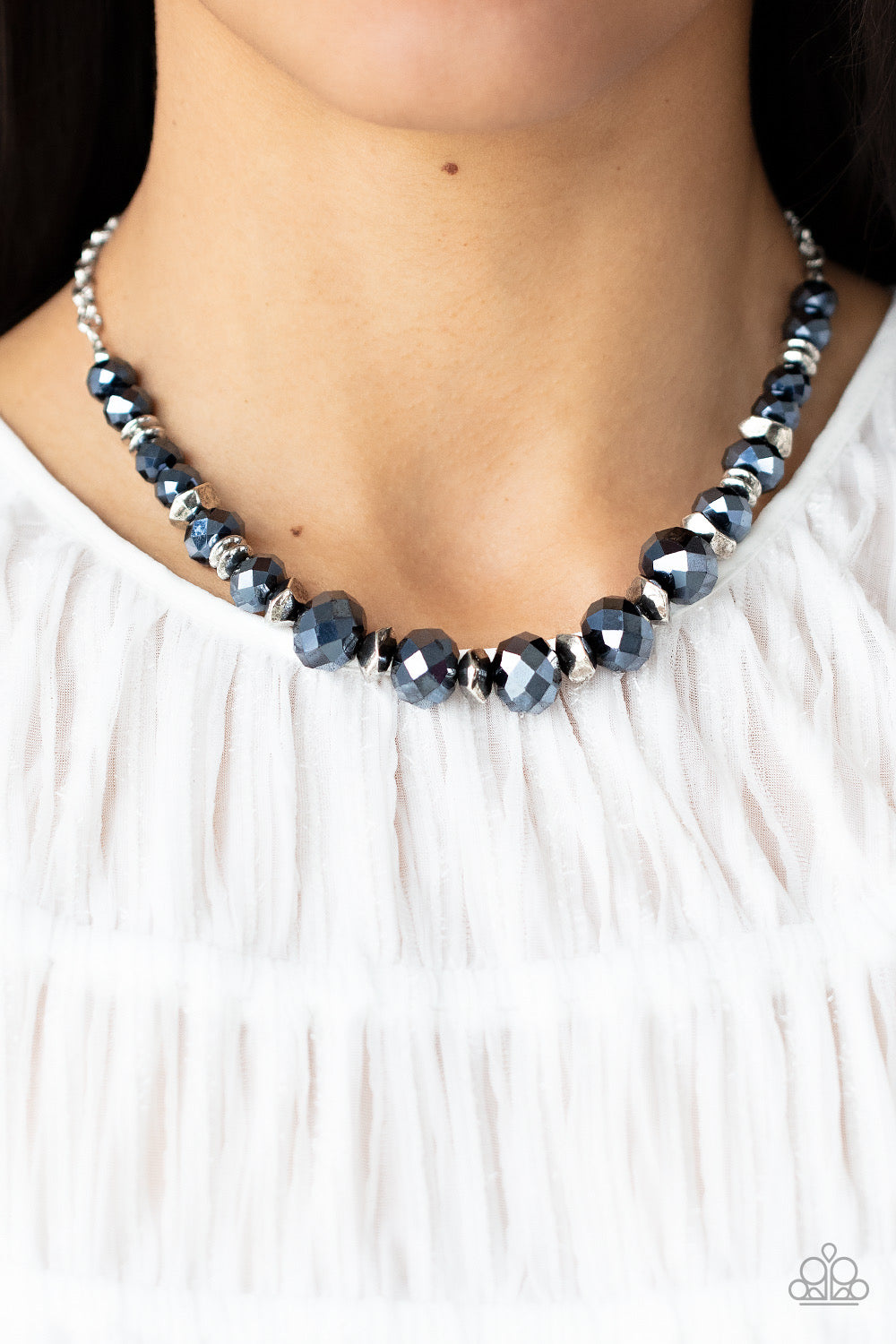 Cosmic Cadence - Blue Paparazzi Necklace and Astral Auras Blue Paparazzi Bracelet
