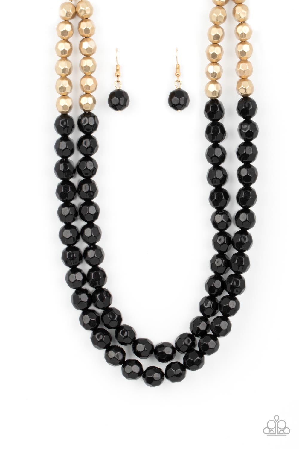Greco Getaway - Black Necklace and Grecian Glamour Black Bracelet