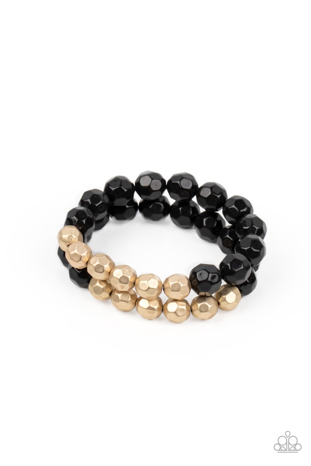 Greco Getaway - Black Necklace and Grecian Glamour Black Bracelet
