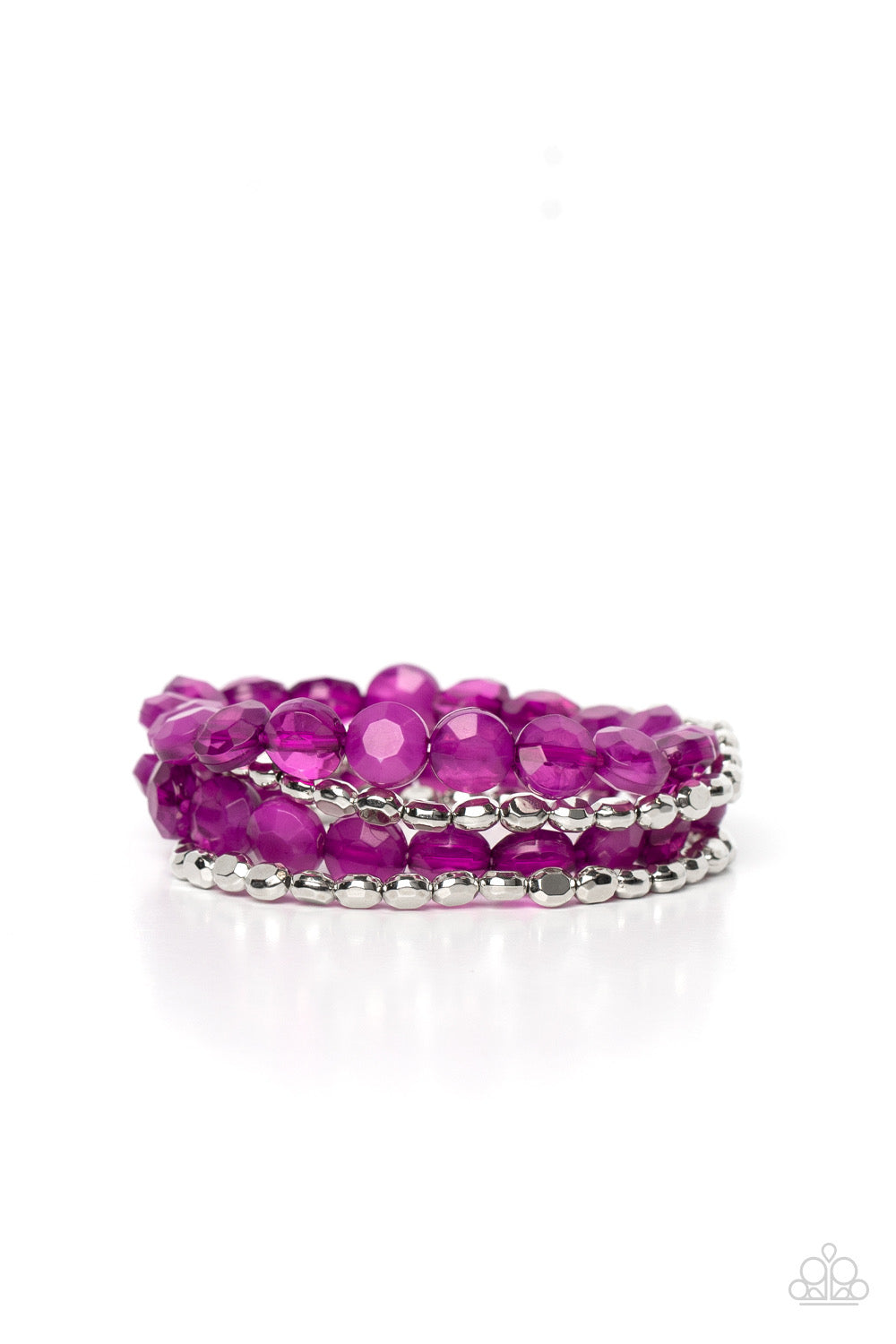 Pacific Picnic - Purple - Paparazzi Necklace and Seaside Siesta Purple - Paparazzi Necklace