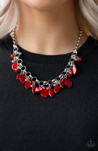 I Want To Sea The World - Red Necklace