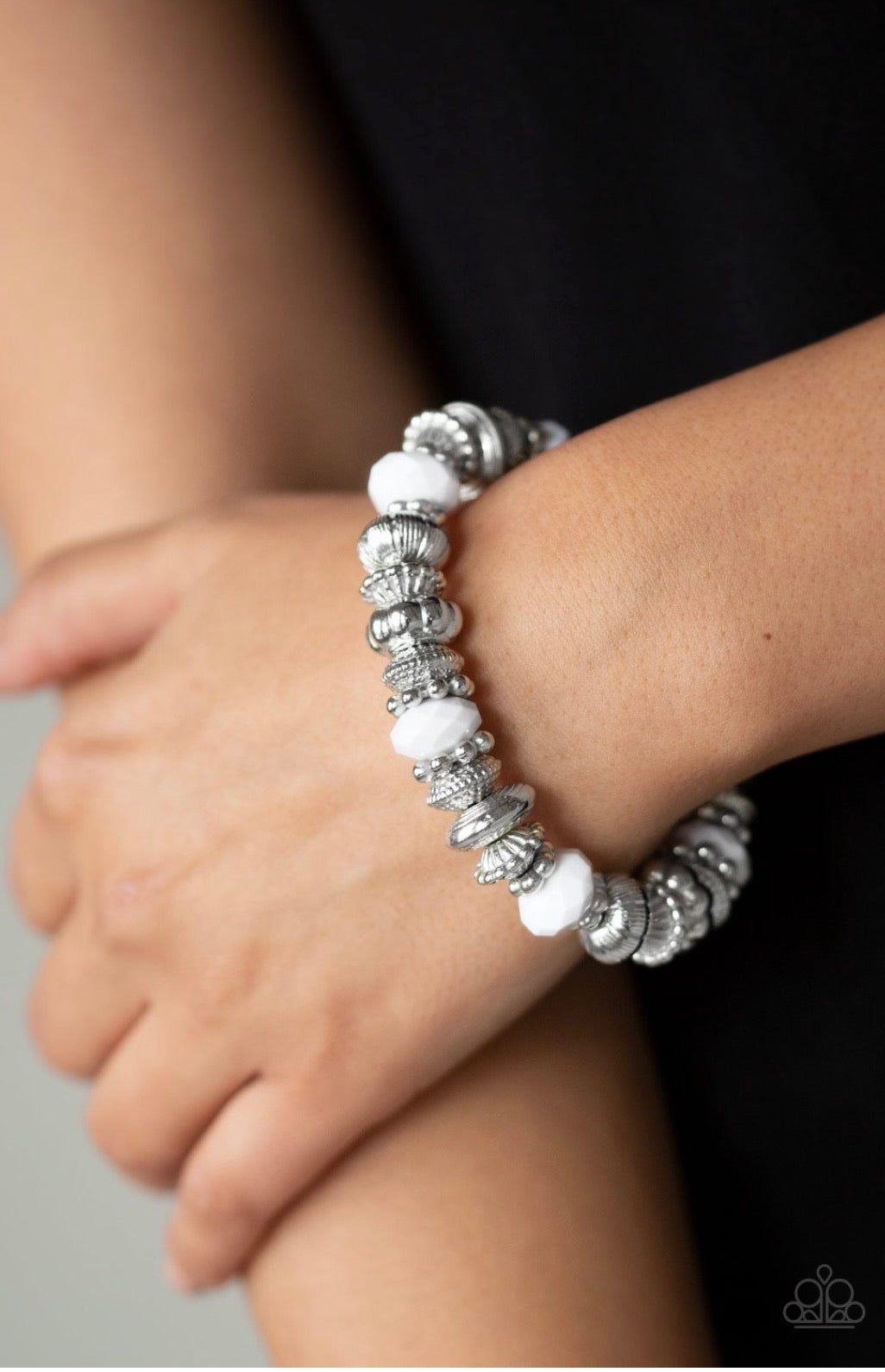Live Life To The Color-Fullest White - Paparazzi Bracelet