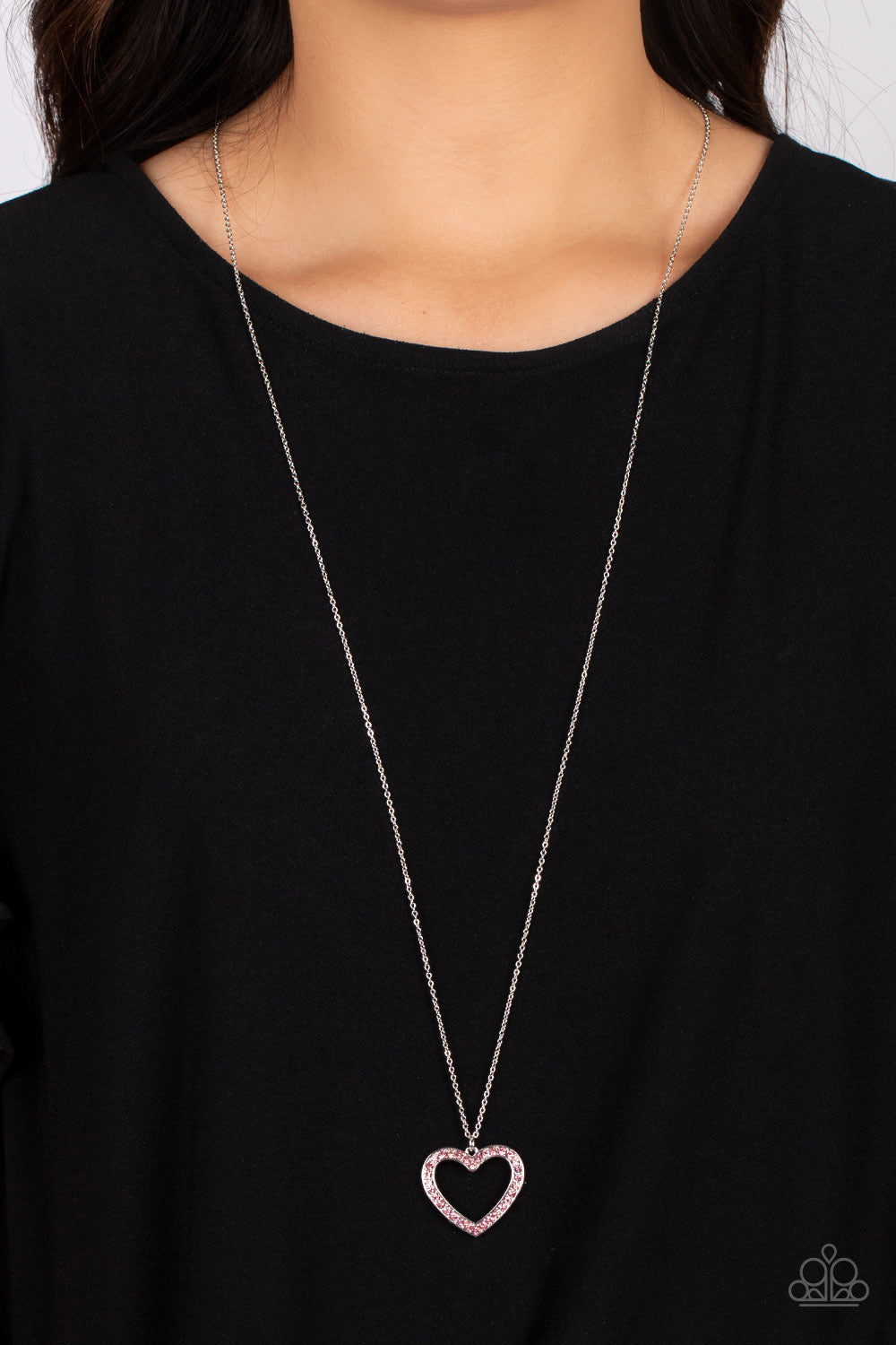 Dainty Darling - Pink Necklace and Sweetheart Serenade Red Earrings