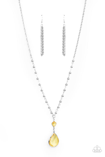 Titanic Splendor - Yellow - Paparazzi Necklace