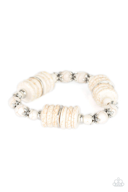 Sagebrush Serenade - White - Paparazzi Bracelet