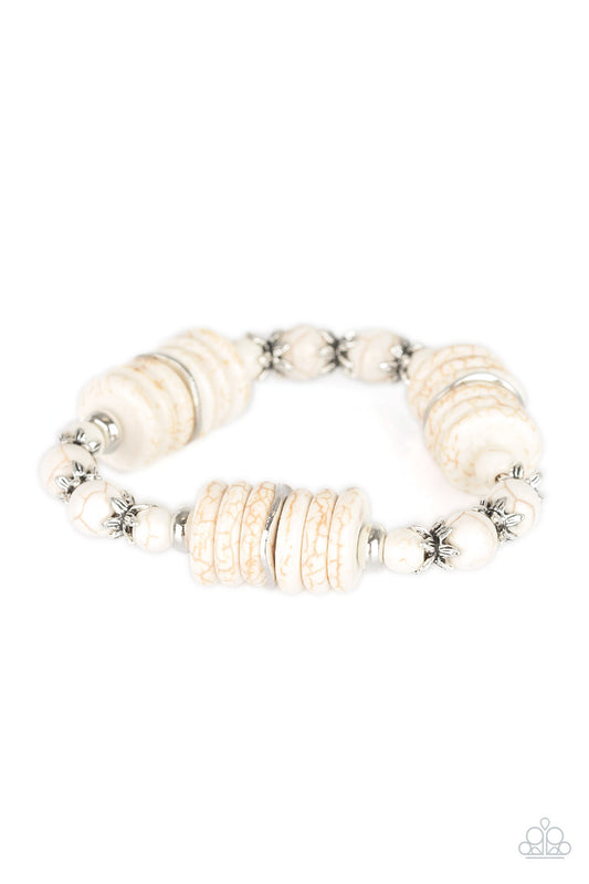 Sagebrush Serenade - White - Paparazzi Bracelet