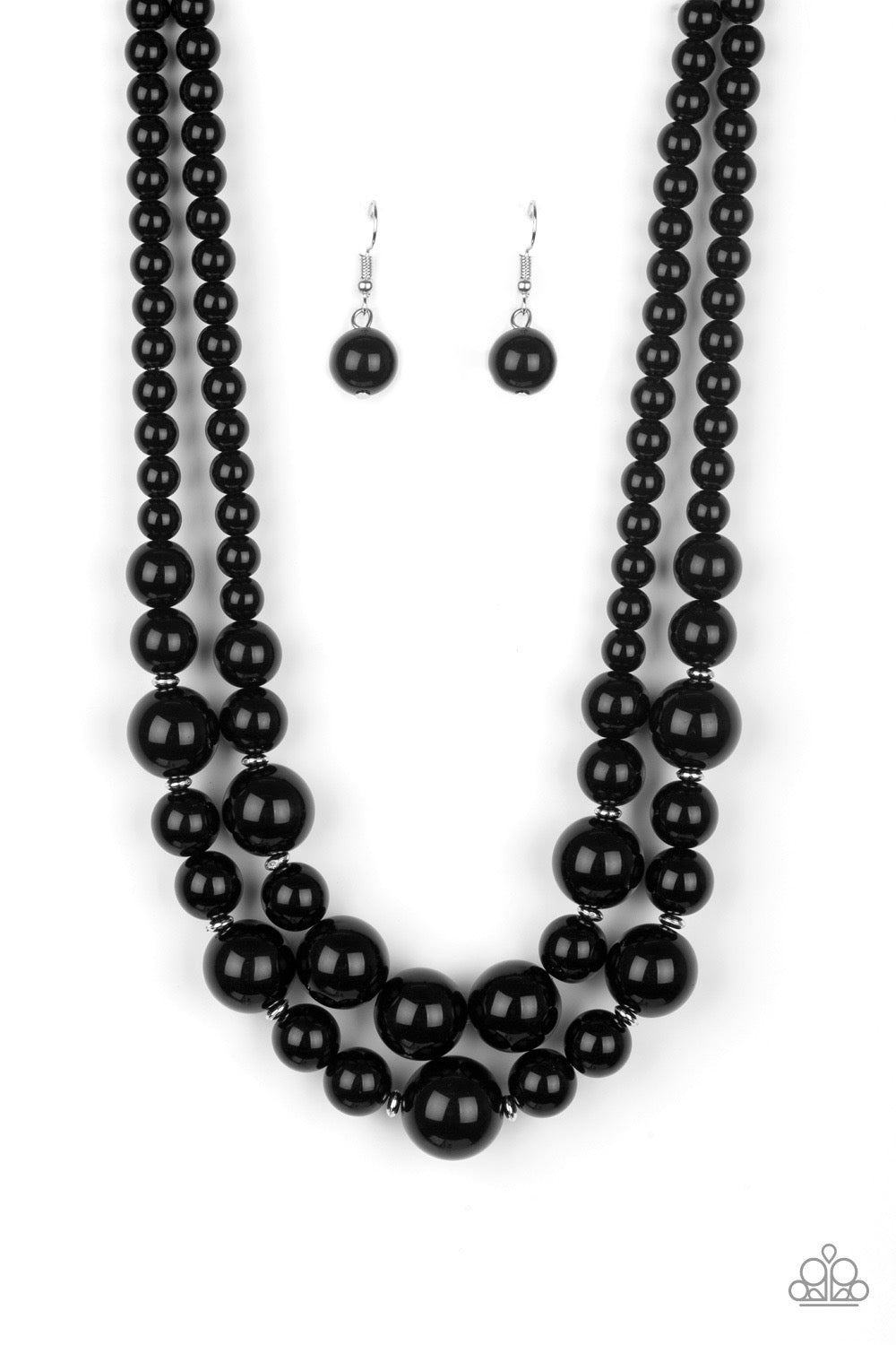 The More The Modest - Black Necklace and Poshly Packing Black Bracelet