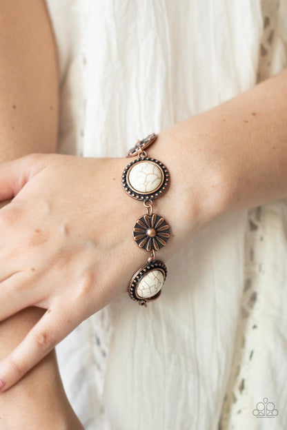 Saguaro Garden - Copper Necklace and Fredonia Flower Patch Copper Bracelet