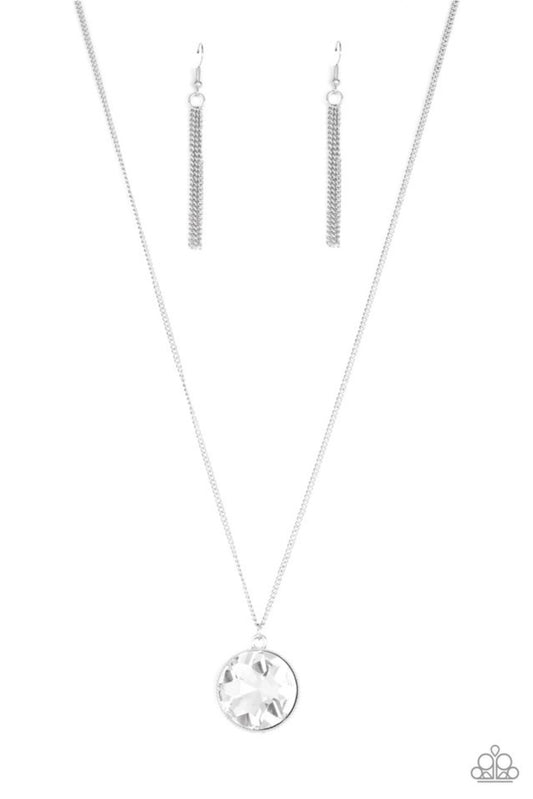 Dauntless Diva - White - Paparazzi Necklace