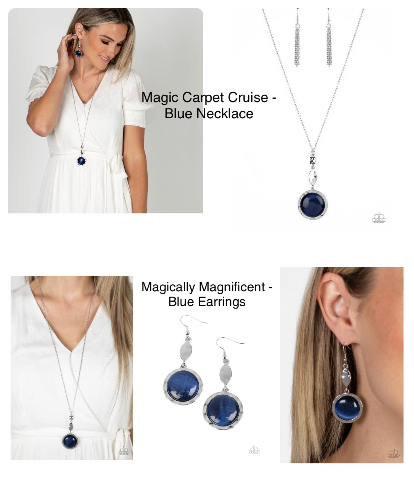 Magic Carpet Cruise - Blue Paparazzi Necklace