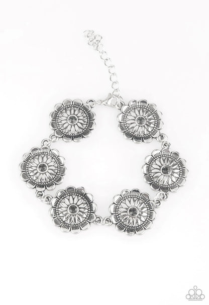 Funky Flower Child - Silver - Paparazzi Bracelet