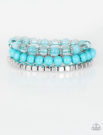 Globetrotter Glam - Blue - Paparazzi Bracelet