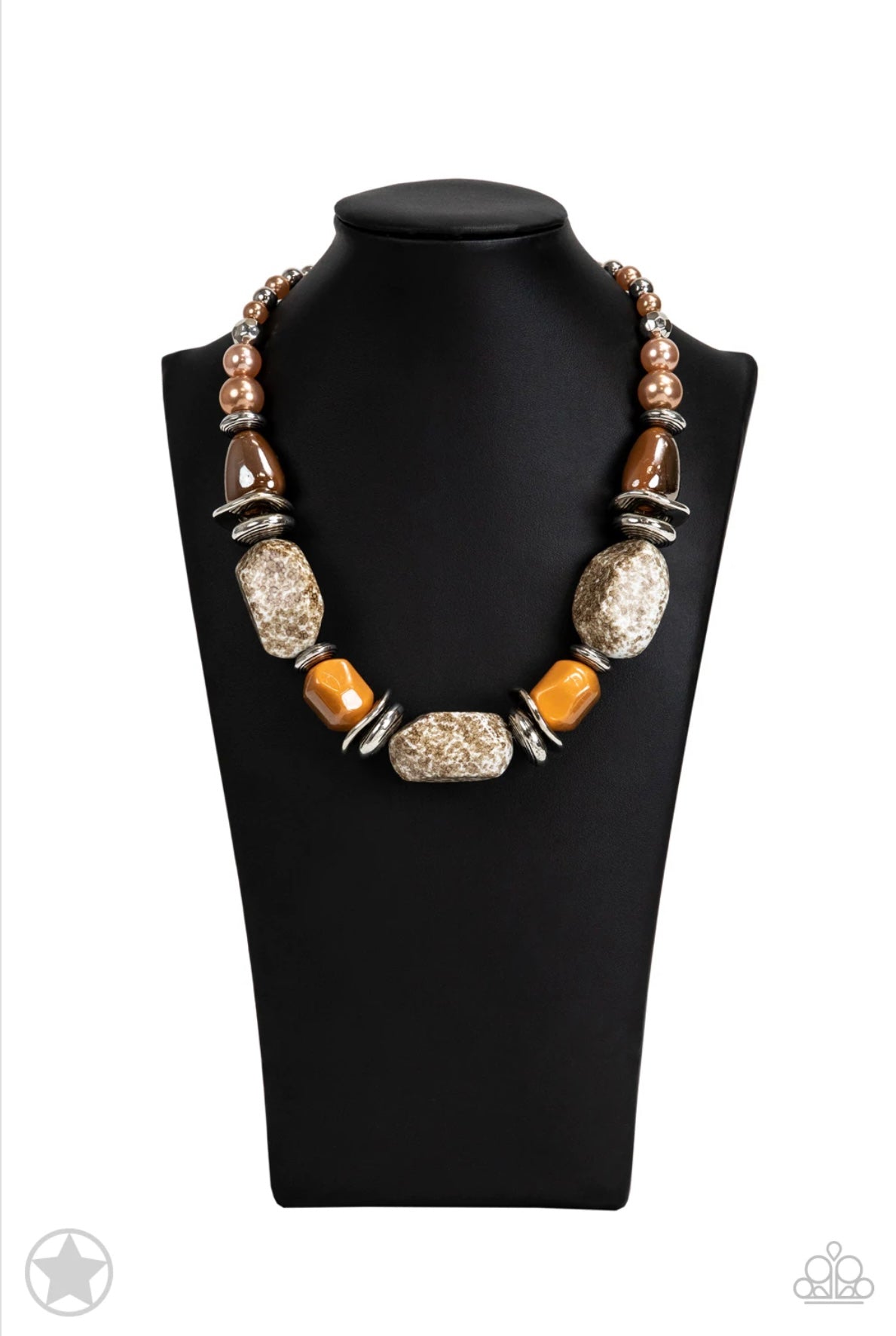 In Good Glazes Brown - Paparazzi Necklace