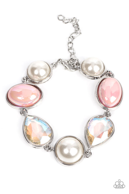 Nautical Nirvana Pink and Nastalgically Nautical Pink - Paparazzi Necklace and Bracelet Set