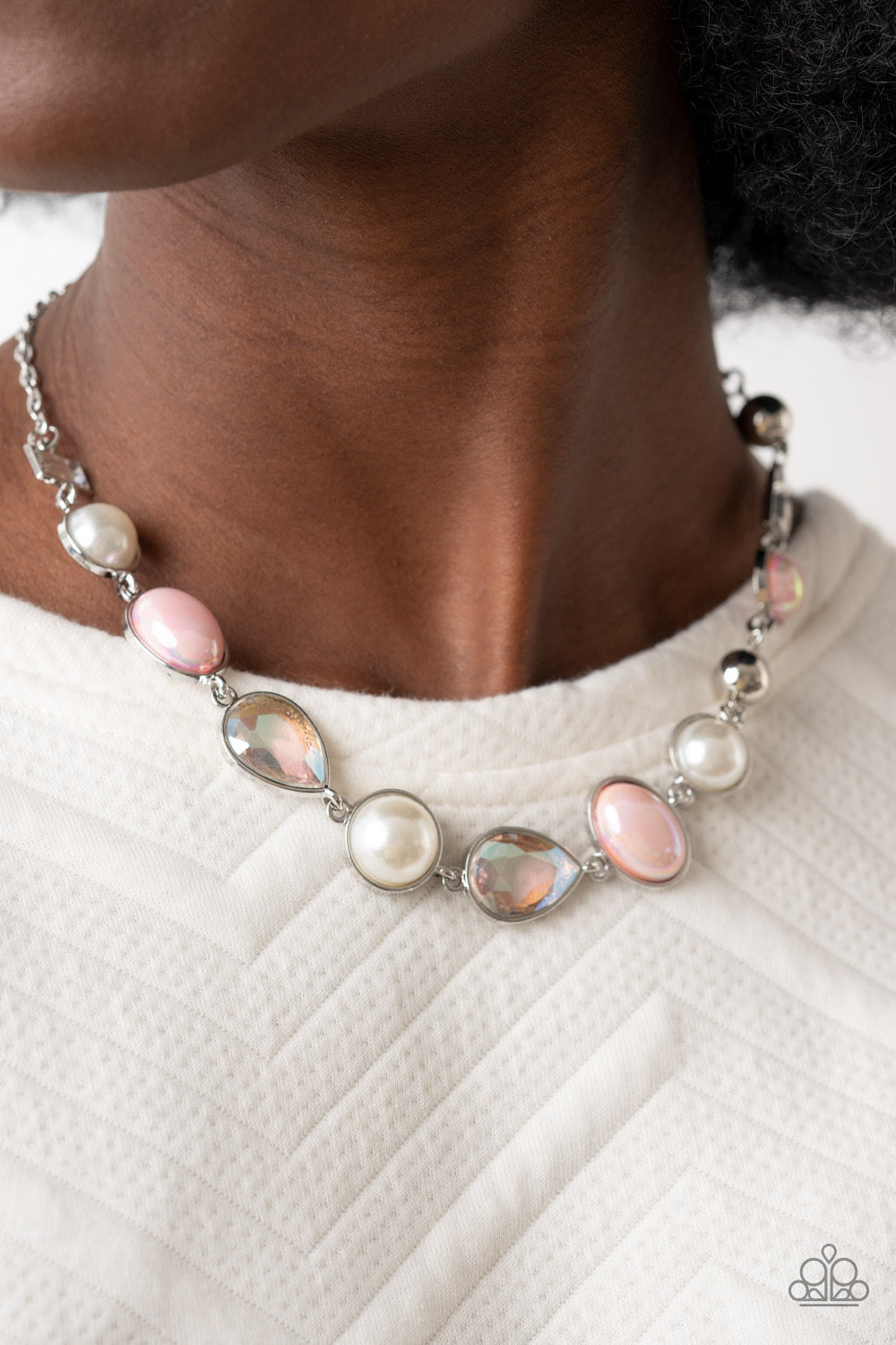 Nautical Nirvana Pink and Nastalgically Nautical Pink - Paparazzi Necklace and Bracelet Set